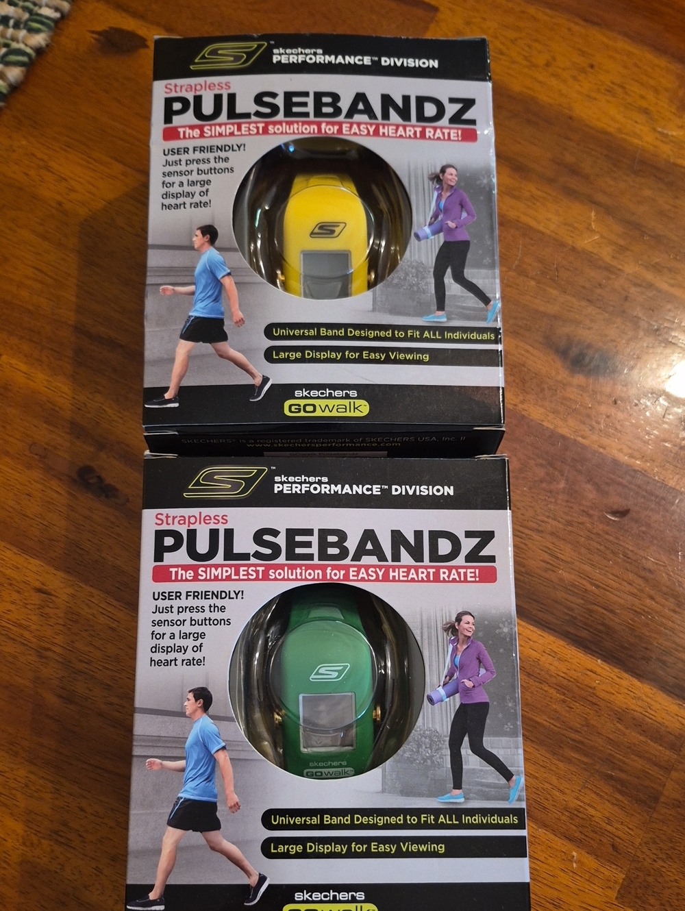Skechers PulseBandz Strapless Heart Rate Monitors - 2 Total Yellow & Green